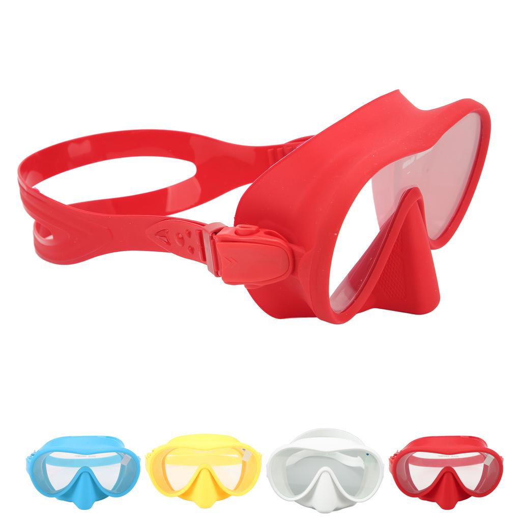 Swim Goggles Snorkel Diving Mask Tempered Glass Anti Fog for Freediving