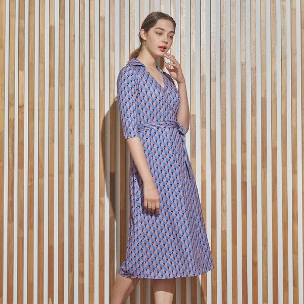 Lipbbam Creora Deloshi Cara 3 4 Sleeve Long Wrap Dress Ldm11dk01
