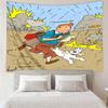 Tintin's Adventure City Quick-Dry Tapestry Hanging for Bedroom,Livingroom, Playroom,Decor Art Room Wall Tapestry Holiday and Birthday Gifts