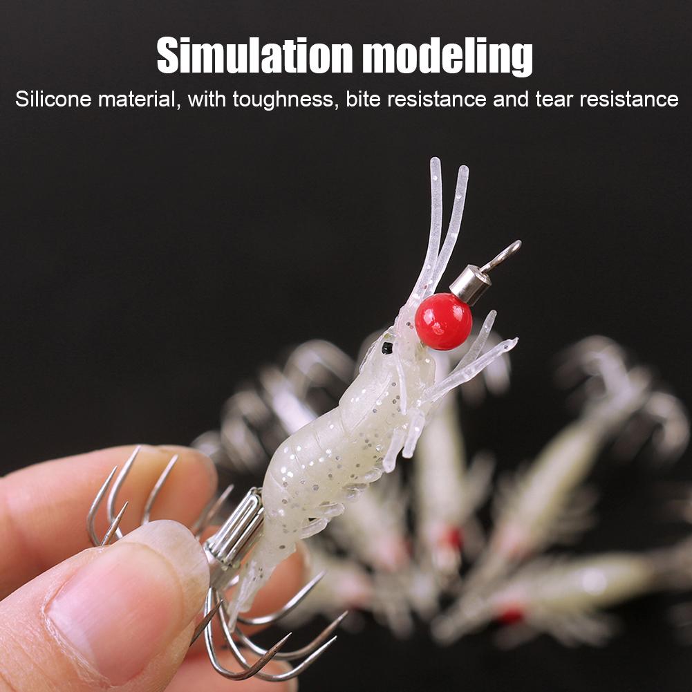 4g Luminous Squid Fishing Lures Jig Hook Artificial Soft Bait Sea Fishing Tackle