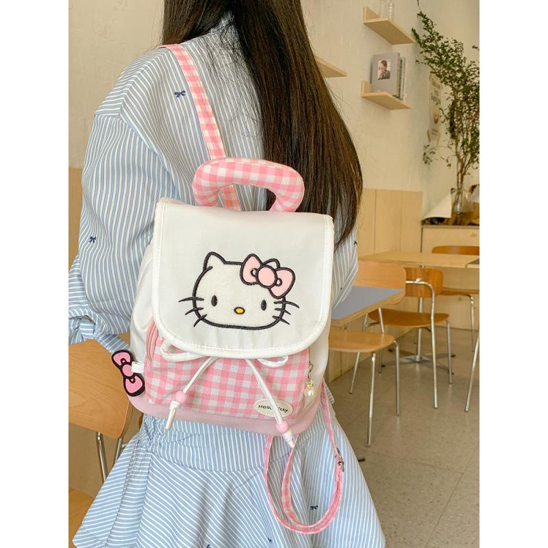 Красный легкий мини-рюкзак Mimi с мультяшным рисунком для девочек.