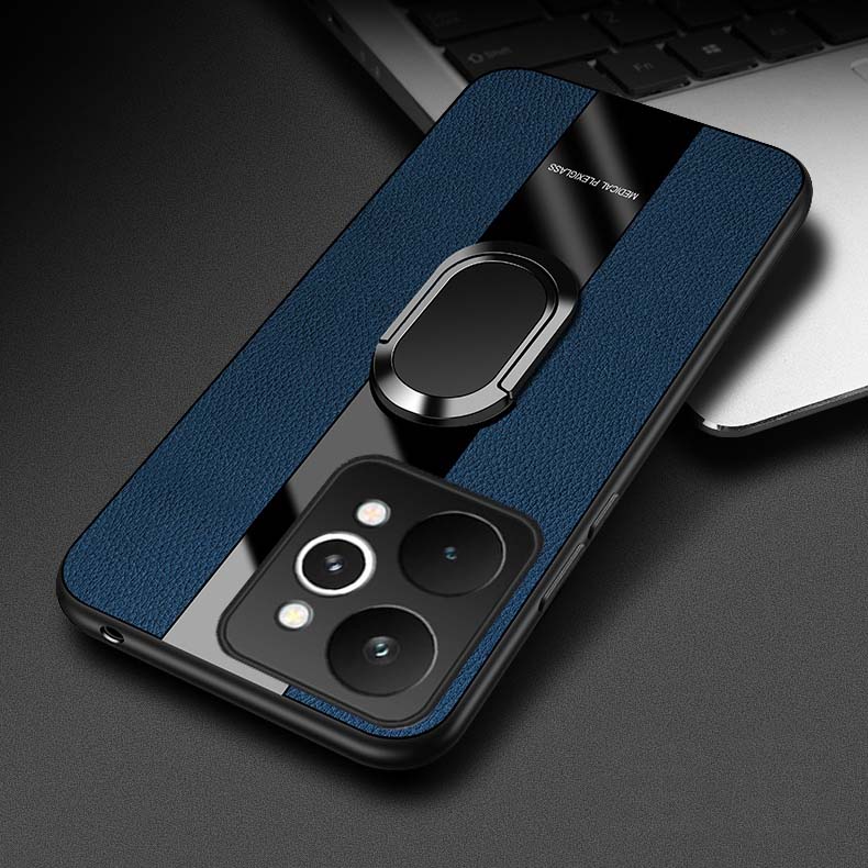 Чехол для Realme 15 Pro Бизнес Эллиптическая подставка Всесторонний Ударопрочный Кожаный Мягкий Силикон Модный для Realme 15 Pro Plus Задняя крышка