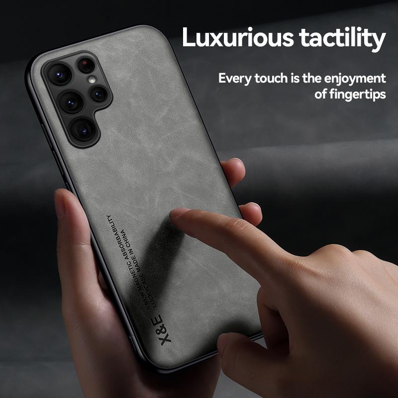 Противоударный чехол для Samsung Galaxy S24 Ultra S23 FE S22 Plus защитный чехол магнитный автомобильный держатель телефон чехол Fundas Capa