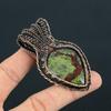 Dragon Blood Jasper Gemstone Handmade Pure Copper Wire Wrap Jewelry Pretty Pendant For Love