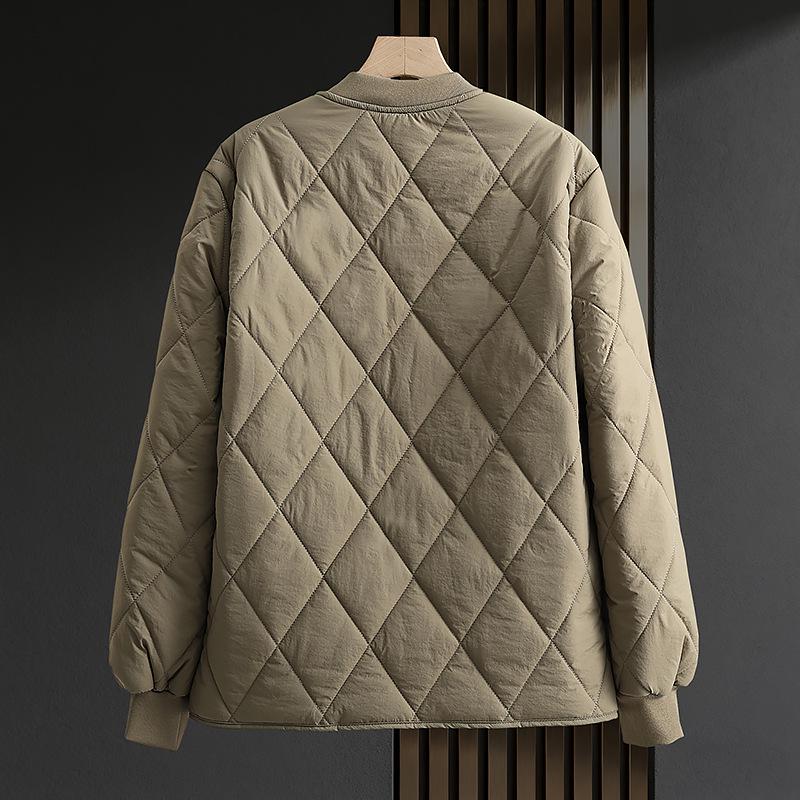 Men's Thickened Flannel-Lined Cotton Jacket - Autumn/Winter, Loose Fit, Plus Size, Warm Base Layer Outerwear