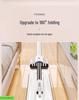 Qing Jie Jia Hand-Free Washable Flat Mop: New Model for Wet and Dry Use, Includes Two Cloths for Easy One-Wipe Clean.