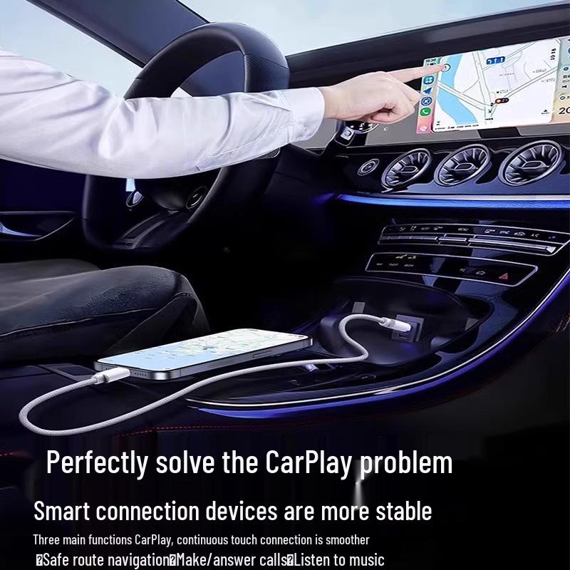 Плетеный кабель USB — Type-C для быстрой зарядки для iPhone 17/16/15 CarPlay