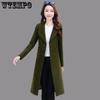 Women Winter Woolen Long Coat Casual Solid Slim Jackets Warm Overcoat Outwear