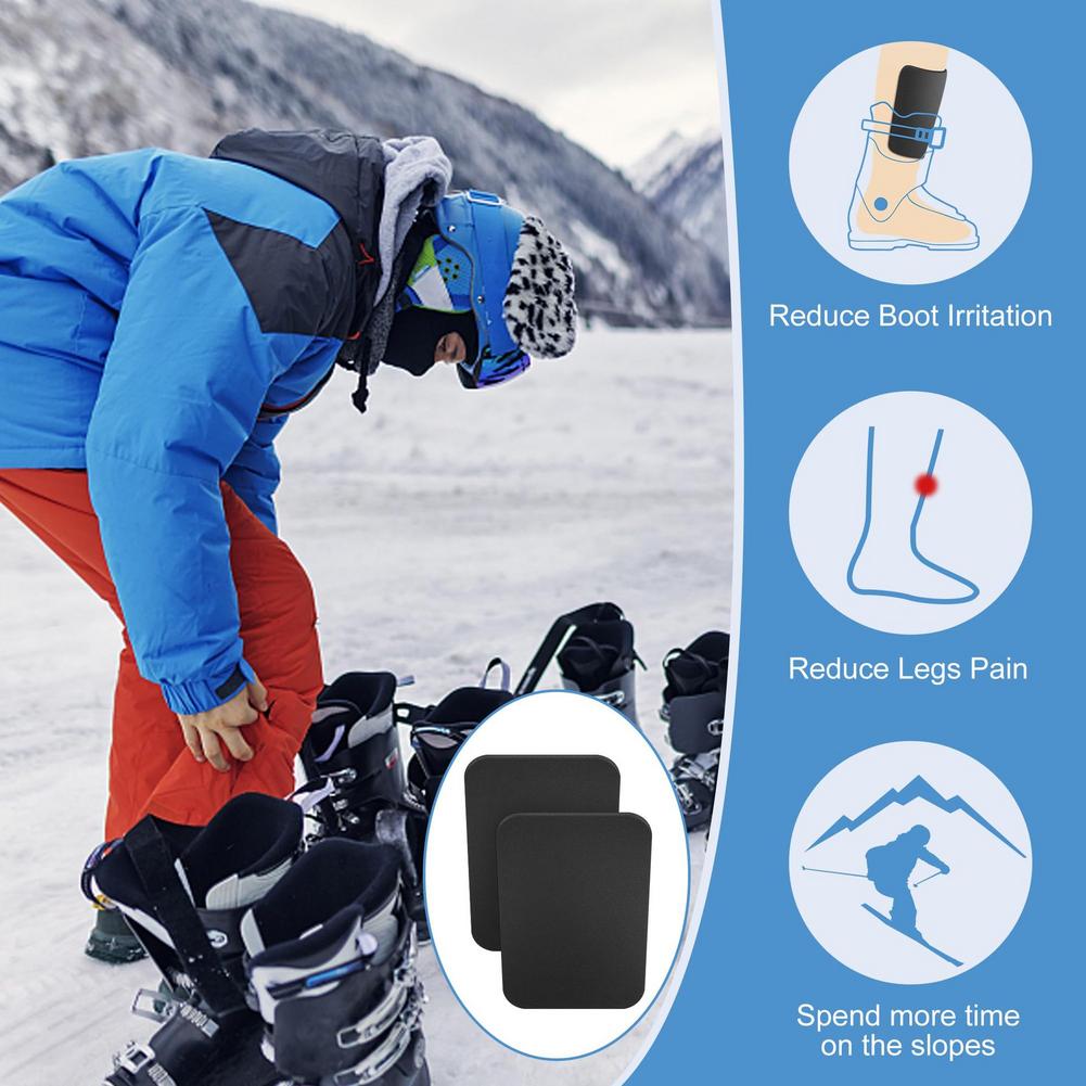 Ski Shin Pads - Cushioned Inserts for Ski Boots Protective Shin Guards for Skiing Snowboarding Comfortable Shock Absorption 1