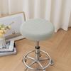 Solid Color Chair Slipcover Soft Swivel Chair Cover Round Stool Seat Cover  Bar Setting