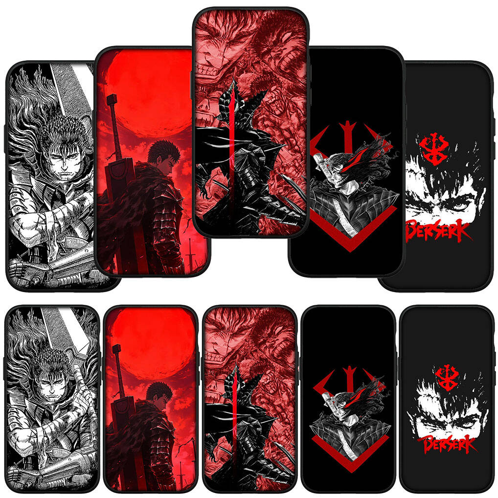 Для Motorola Moto Edge 70 60 50 G54 G86 Samsung Galaxy S25 iPhone 17 16 15 Xiaomi Redmi Note 14 13 Pro Max Чехол для телефона Обои Berserk Guts Обложка