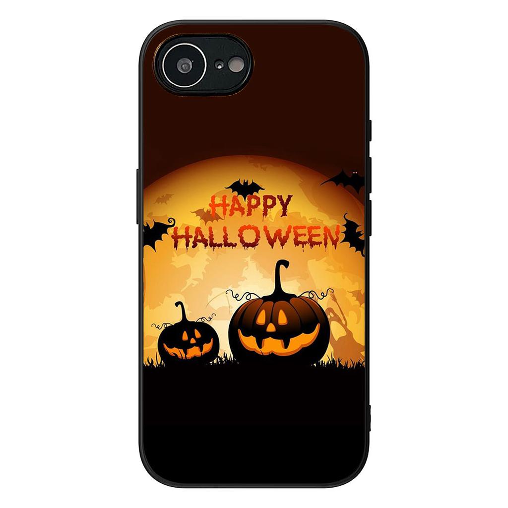 Little Ghost with Halloweens Pumpkin Skull Phone Case for Samsung Galaxy S22 S21 S20 FE Ultra Plus A35 A36 A37 A33 A34 A04 A71