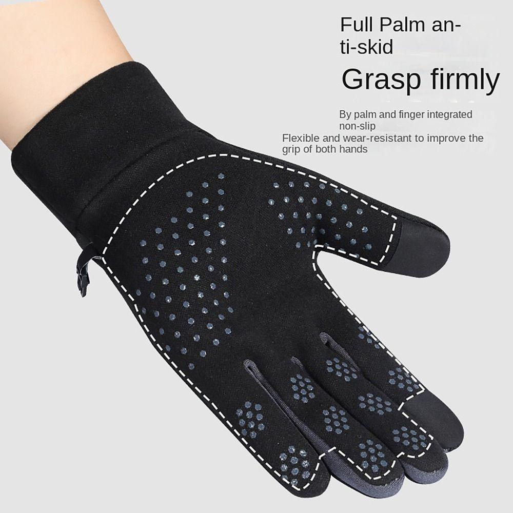 Cold Resistance Winter Gloves Thicken Ski Gloves Touch Screen Gloves  For Outdoor Sport Running