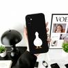 Duck Phone Case Black Silicone Soft For Samsung Galaxy A73,A72,A71,A70,A53,A52,A51