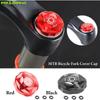 Red Shock Absorption Shoulder Gas Caps Nozzle Cover Bicycle Fork Cover Air Fork Cover MTB Fork Cap