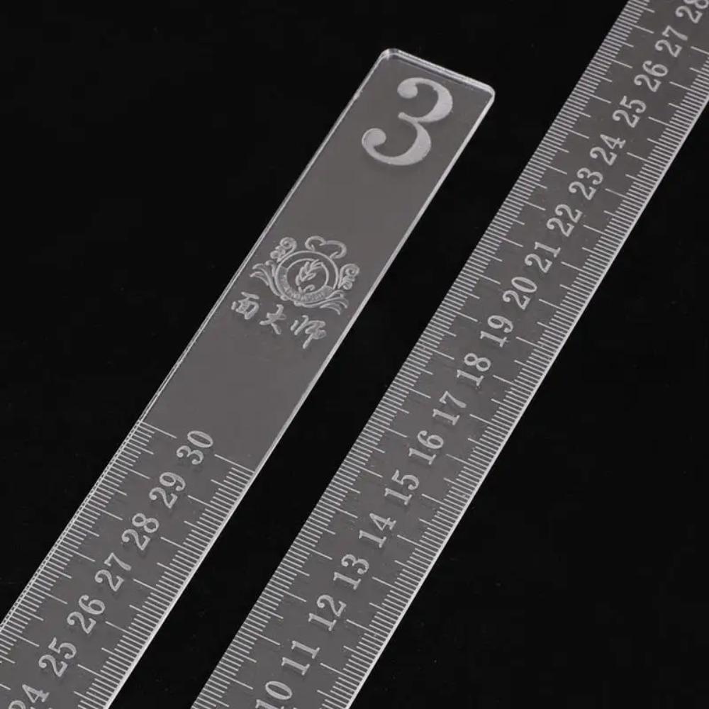 2Pcs Biscuit Cake Rolling Tool Acrylic Balance Ruler Fondant Smoother Thickness Ruler Rolling Pin Guide Stick Baking Accessories