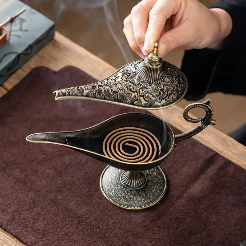 Лампа Аладдина Подставка для благовоний Комнатный аромадиффузор Украшение