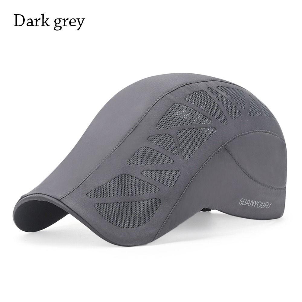 Fashion Mesh Letter Newsboy Quick-drying Baseball Cap Sun Cap Beret Hat Cabbie Hat