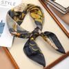 Luxury Silk Shawl Square Scarf For Women Satin  Wraps Neckerchief Female Hair Bands Ribbon Headband Bandana 70X70Cm