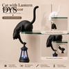 Фигурка животного в винтажном стиле, 3D-печатный висячий кот с фонарем, Декор для полки, Милый заглядывающий настольный, Очаровательные элементы интерьера, Статуэтка на край, Крючок