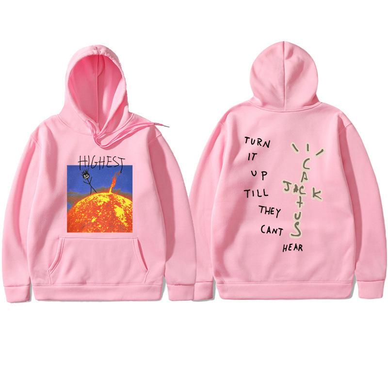 Travis Scott Hitr Sun Hoodie Flame Sun Peripheral Hoodie, Male Female