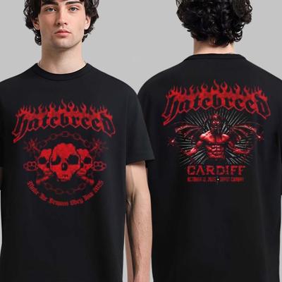 Hatebreed Кардифф Великобритания 2025 Мероприятие Мерч Футболка В Depot Cardiff 12 октября Футболка