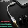 KEYSION DAC наушники без потерь музыкальный декодер USB Type C до 3,5 мм/2,5 мм/4,4 мм HD Hi-Fi цифровой аудио адаптер усилителя для наушников