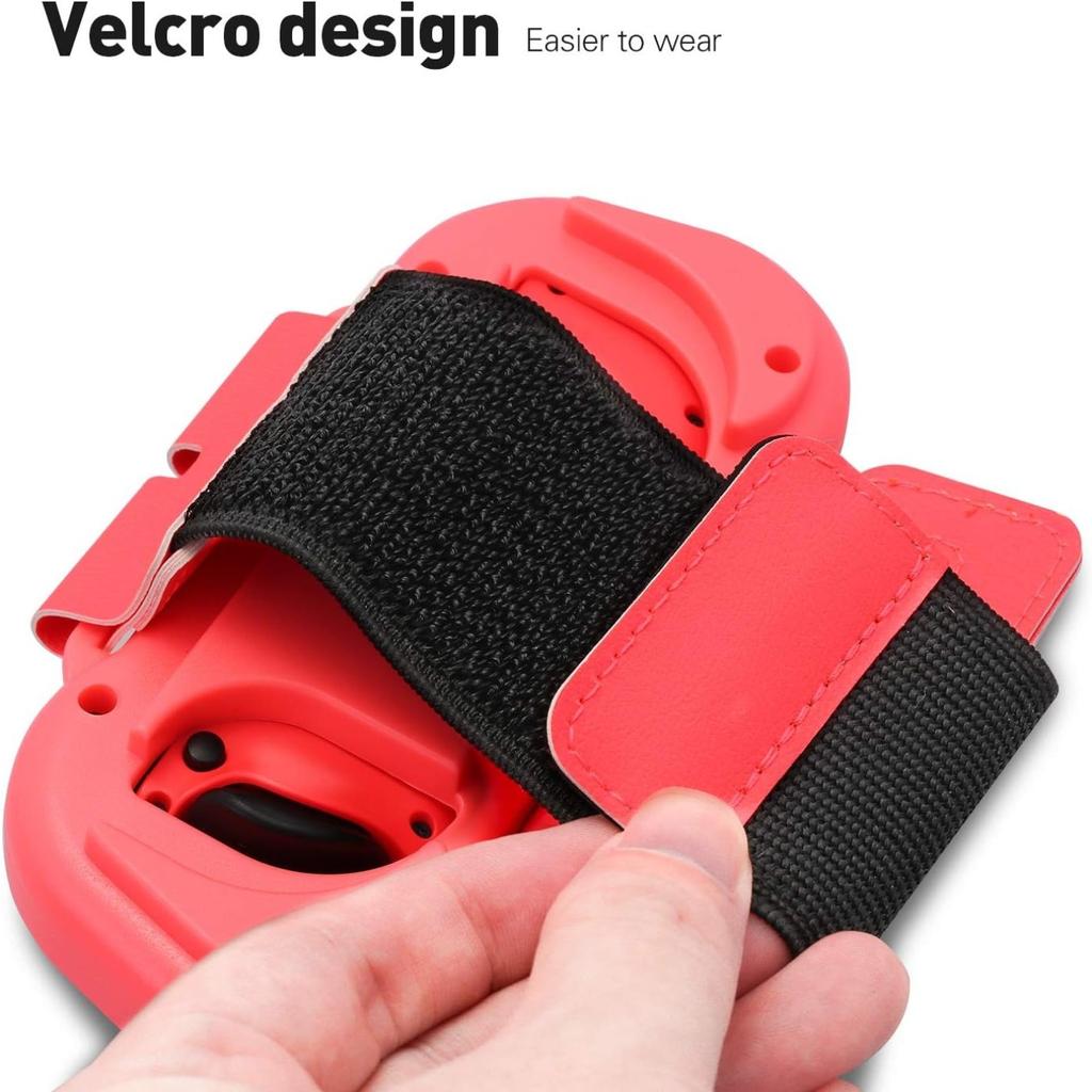 Браслеты,Dance 2024 2023 2022 для Zumba Burn It Up для Nintendo Switch и Switch OLED Модель для Joy-Cons,Регулируемый эластичный ремешок,Два размера,2 шт. в упаковке