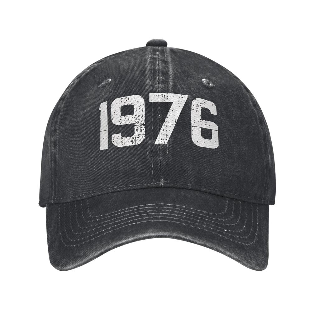 Vintage Born In 1976 aged 50 Trucker Hat Outfit For Unisex Baseball Caps 50 birthday Retro Wear Sun Caps Adjustable