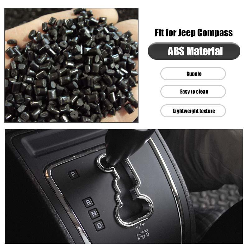 Декоративная наклейка на рычаг переключения передач автомобиля, подходит для Jeep Patriot 2011-2016, для Jeep Compass 2007-2016, аксессуары для интерьера