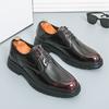 Мода Классическая Ручная Работа Мужские Оксфорды Кожаные Офисные Деловые Формальные Лоферы Роскошный Бренд Мужские Повседневные Британский Стиль Дышащие Туфли