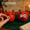 Новая Популярная Рождественская DIY Милый Олень Смешная Меняющаяся Мордочка Сжималка Веселье Медленное Возвращение Декомпрессия Вентиляция Сквиши Игрушка