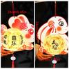 Glowing Rabbit Lanterns Cartoon Lantern DIY Material Package Mid-Autumn Festival Lantern  Chidlren