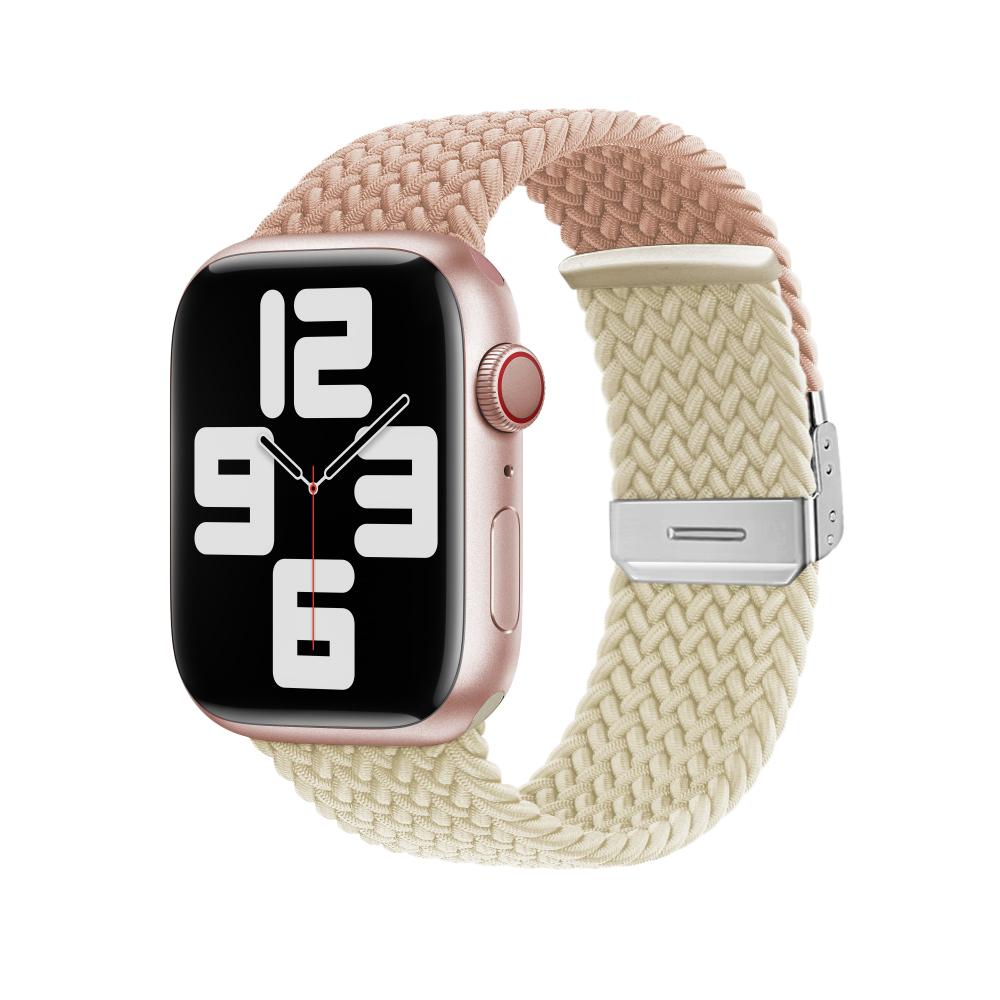 Плетеный нейлоновый ремешок для Apple Watch Band Ultra 10 9 8 7 49 мм 46 мм 45 мм 44 мм Регулируемый браслет 6 5 4 SE 41 мм 42 мм 40 мм Correa