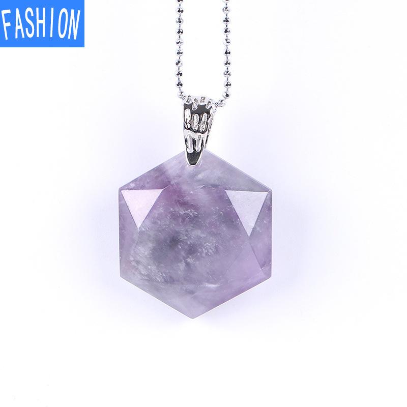 Звезда Давида срезанный угол натуральный полудрагоценный камень шестиконечная звезда иудаизм кристалл кулон ожерелье