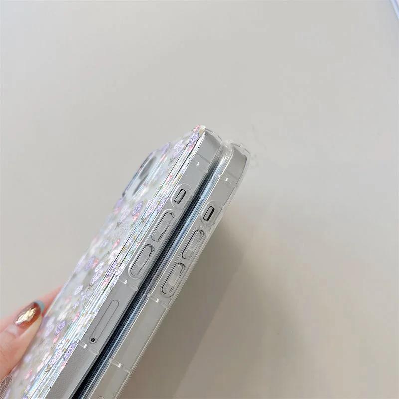 Модные цветочные прозрачные чехлы для телефона для lPhone 15 iPhone 17 Air 16e 16 Pro Max 14 13 11 12 XR XXs Max Capa Мягкая силиконовая крышка