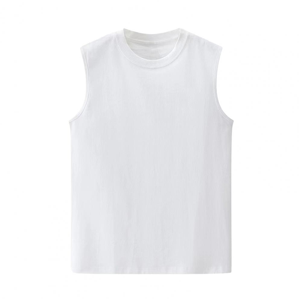 Унисекс, летний жилет для фитнеса, однотонный, бесшовный, с круглым вырезом, без рукавов, свободный, тонкий, эластичный, быстросохнущий пуловер, повседневный спортивный топ для спортзала