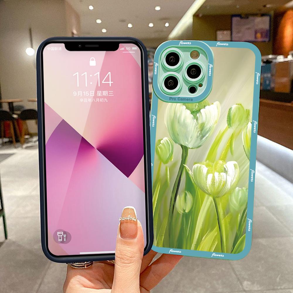 Чехол для телефона iPhone Samsung Huawei Honor Xiaomi Redmi OPPO Realme Vivo с рисунком, мягкая резина, полное покрытие, защита камеры, дизайн корпуса