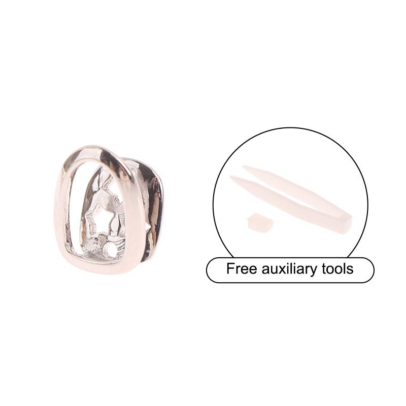 Хип-хоп одиночные зубные гриллзы колпачки для зубов панк металлический гриллз колпачки для косплея вечерние зубные гриллзы украшения для зубов