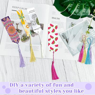 Акриловый блокнот Акриловые DIY поделки Прозрачные закладки с кисточками DIY Декор для вечеринок Для художественных проектов Канцелярские товары