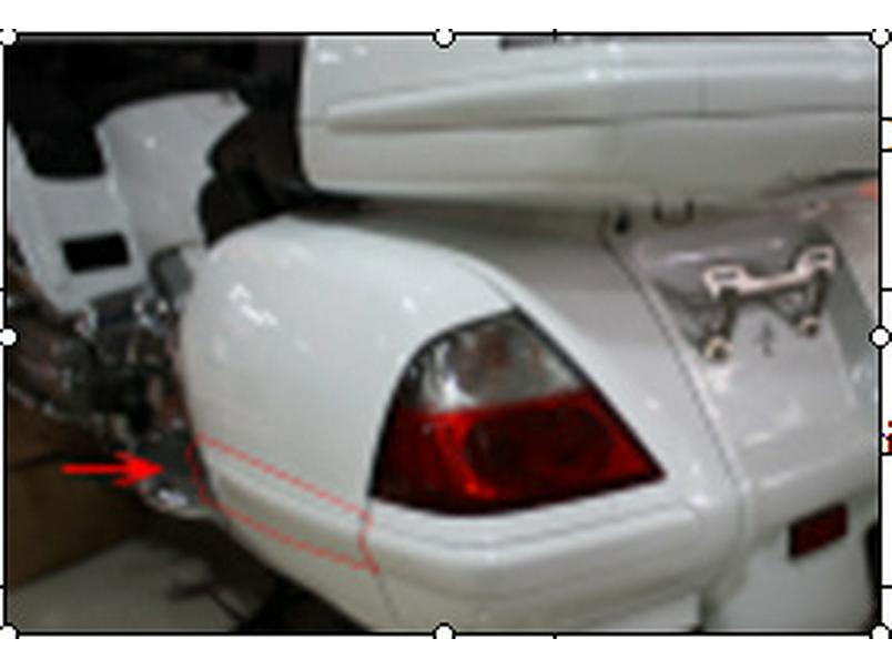 GL1800 (2001-2011 гг.) Боковой кофр Гальванизированная декоративная полоса против царапин