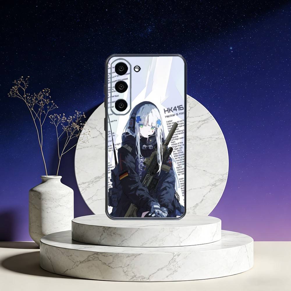 Чехол для телефона Guns HK-416 для Samsung Galaxy A73, A72, A71, A70, A53, A52, A51, Другие, Мягкий черный чехол