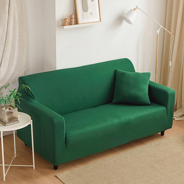 Однотонный эластичный чехол для дивана, универсальный секционный чехол, эластичный чехол для дивана для гостиной, чехол для дивана