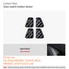 Door Switch Button Sticker for Tesla Model 3 Y Juniper 2019-2025 Carbon Fiber Car Interior Door Switch Button Trim Accessories