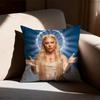 Наволочка Lady Gaga Наволочка от пылевых клещей Невидимая молния шелковистый короткий плюш Чехол на подушку для дивана