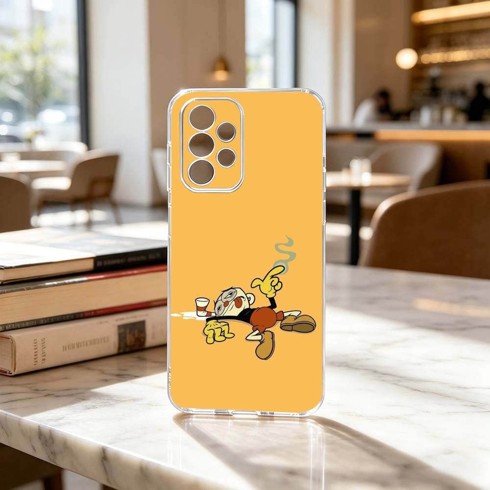 P-Popular C-Cuphead Game Phone Case For Samsung S25,S24,S21,S22,S23,S30,Ultra,S20,Plus,Fe Transparent Cover
