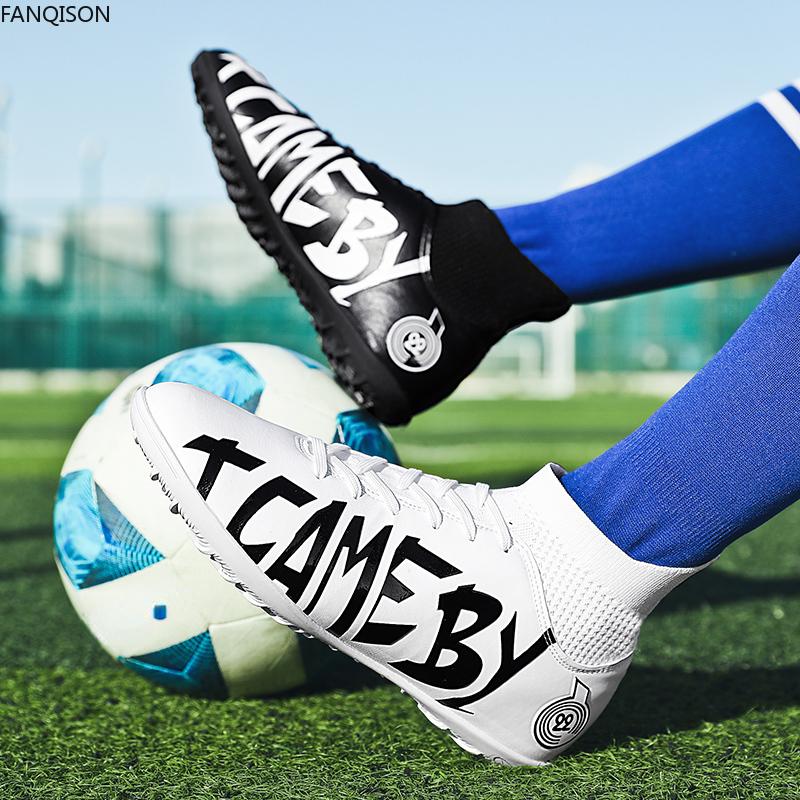31-48 Мужские/женские футбольные бутсы Резиновая мягкая подошва с короткими шипами Искусственный газон для соревнований в помещении Профессиональные детские футбольные бутсы