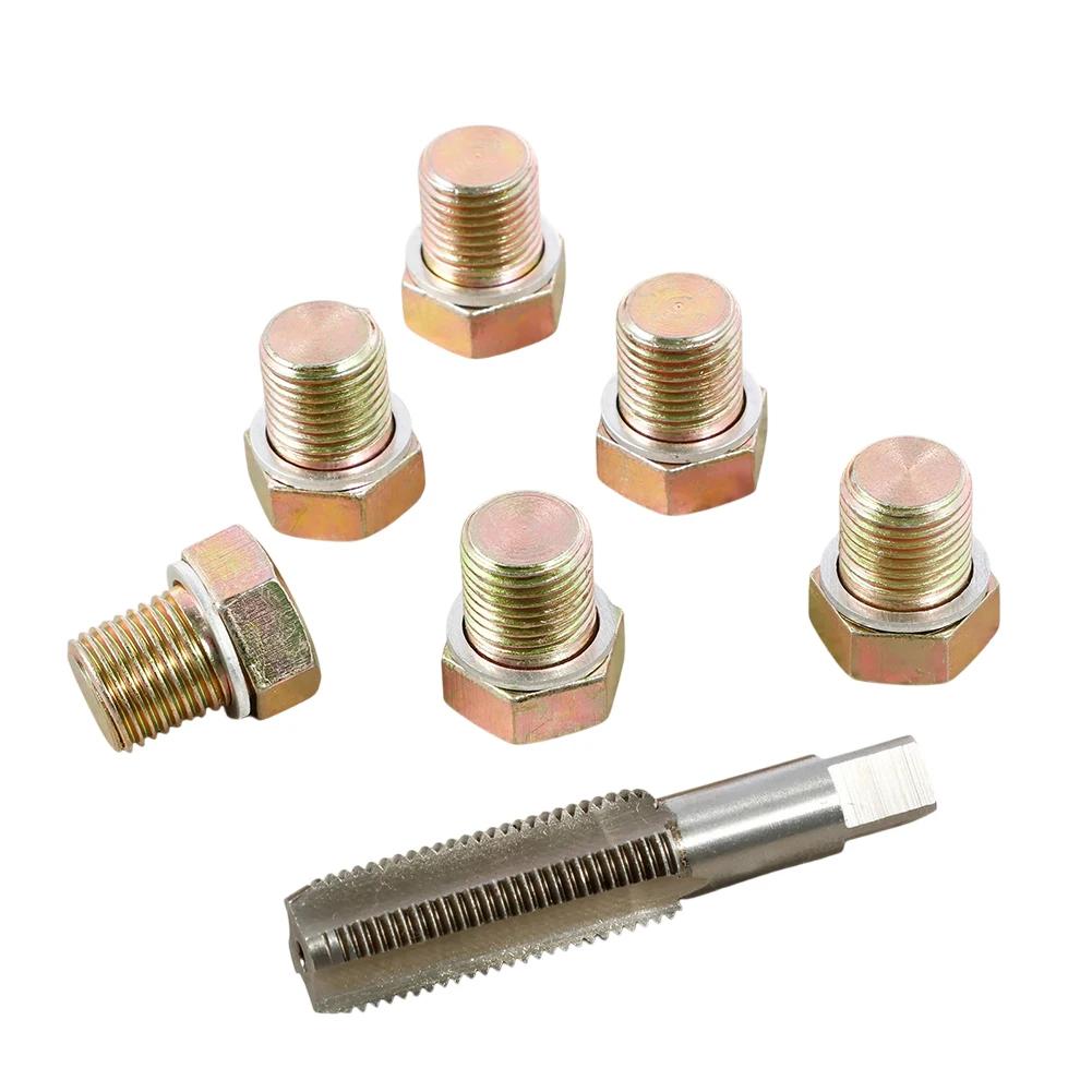 13pcs/set Thread Repair Tool M13-M20 X 1.5MM Oil Drainplug Tap Thread Repair Kit Hand Tools For Repairing Oil Pan