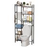 Above Toilet Storage Rack, 3-Tier Over The Toilet Shelf, Freestanding Bathroom Organizer Adjustable Storage Shelf Space Saver Rack for Restroom
