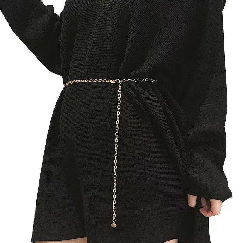 Belt for Women Fashion Designer Belt Luxury Gold Silver Chain Pearl Fringes Hip Waist Accessories Sexy Tassel Circle Strap AL090